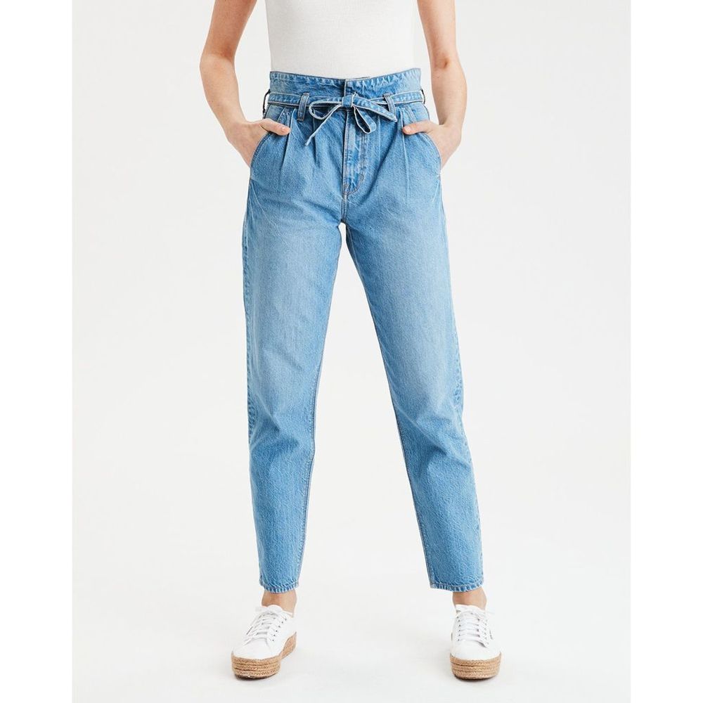 AMERICAN EAGLE Paperbag Mom Jeans Size 10 Long